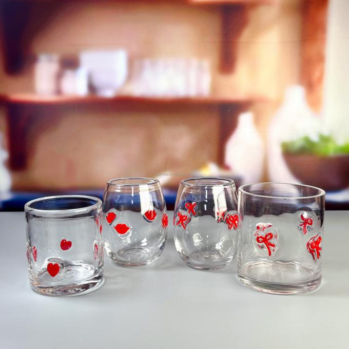 Tricolor Gradiente helado Champaña de vidrio personalizado Color rociado 5