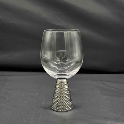 Electroplate Diamond Base Wine Glass Set