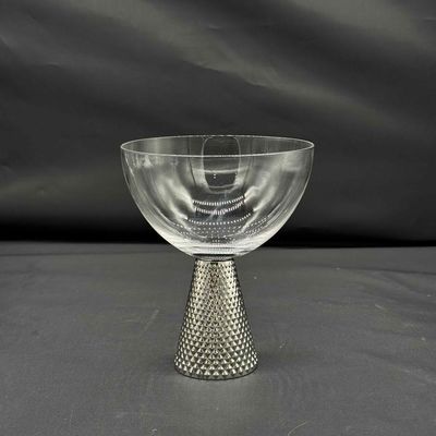 Electroplate Diamond Base Wine Glass Set