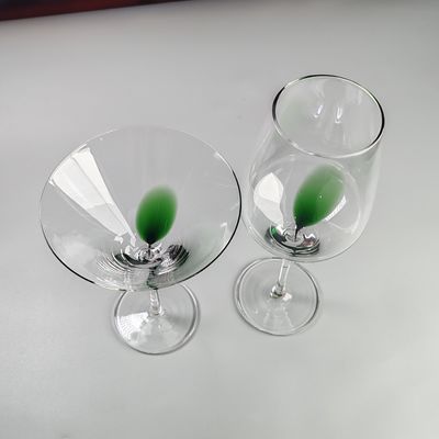 Customized Hand-blow Clear Red Wine Glass Martini Glass For Party