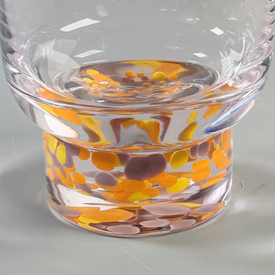 Handmade Modern Design Colorful Cocktail Drinking Glasses Custom Confetti Beverage Highball Glass