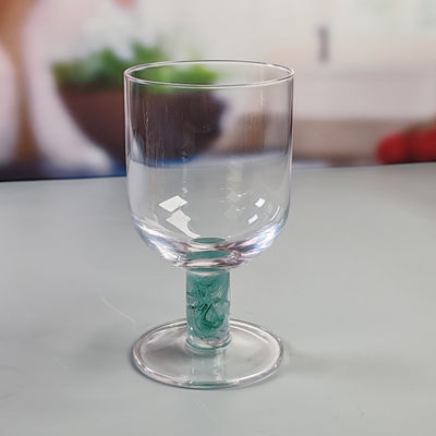 Mexican Confetti Design Elegant Water Goblets Luxury Hand Blown Confetti Cocktails Glass Cup Romantic Short Stem Wine Glasses