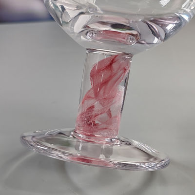 Mexican Confetti Design Elegant Water Goblets Luxury Hand Blown Confetti Cocktails Glass Cup Romantic Short Stem Wine Glasses