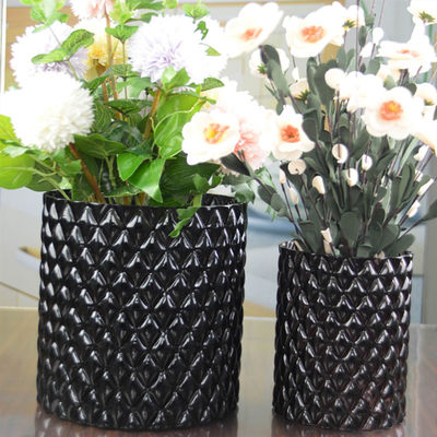 Emobossed Decorative Glass Vase