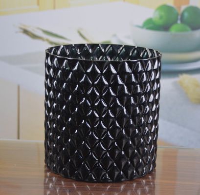 Emobossed Decorative Glass Vase