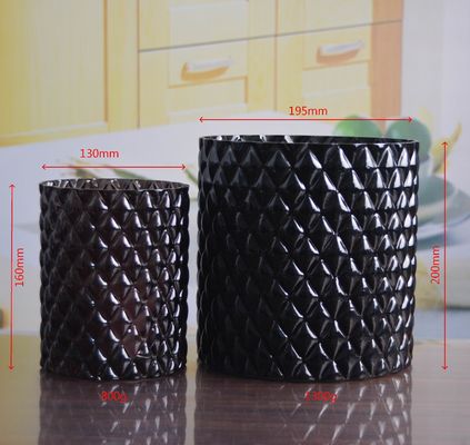 Emobossed Decorative Glass Vase