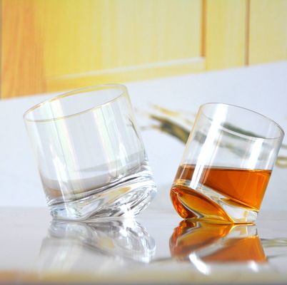 Lead Free Slanted Bottom Round Whiskey Tasting Glasses