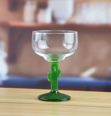 Ins Cactus Plant Stemed Round Vintage Martini Glasses