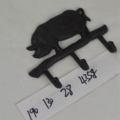 Pig Shape Vintage Decorative Iron Wall Hooks For Home