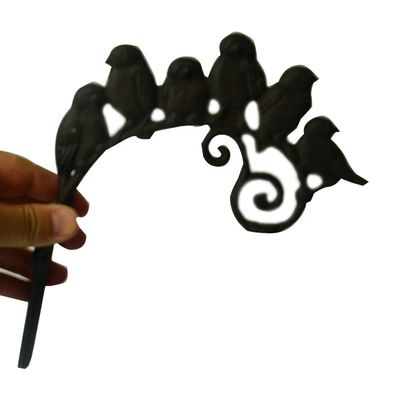 Antique Wall Mount Bird shape Black Iron Coat Hooks