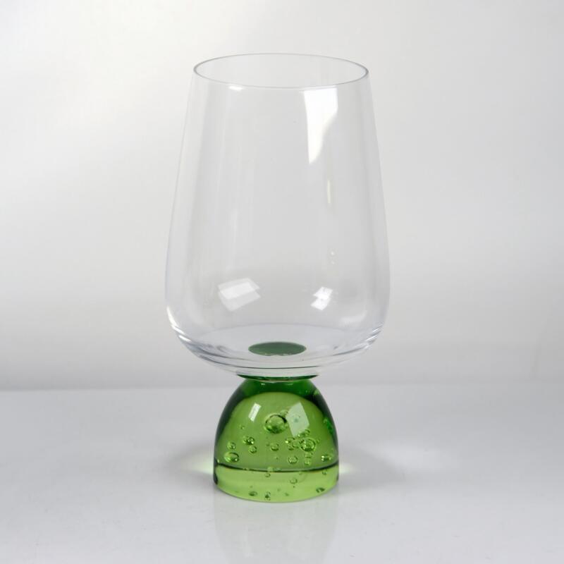 calidad Copo de cristal de vidrio de vino con base de burbujas hecha a mano con cristal libre de plomo para comidas elegantes fábrica