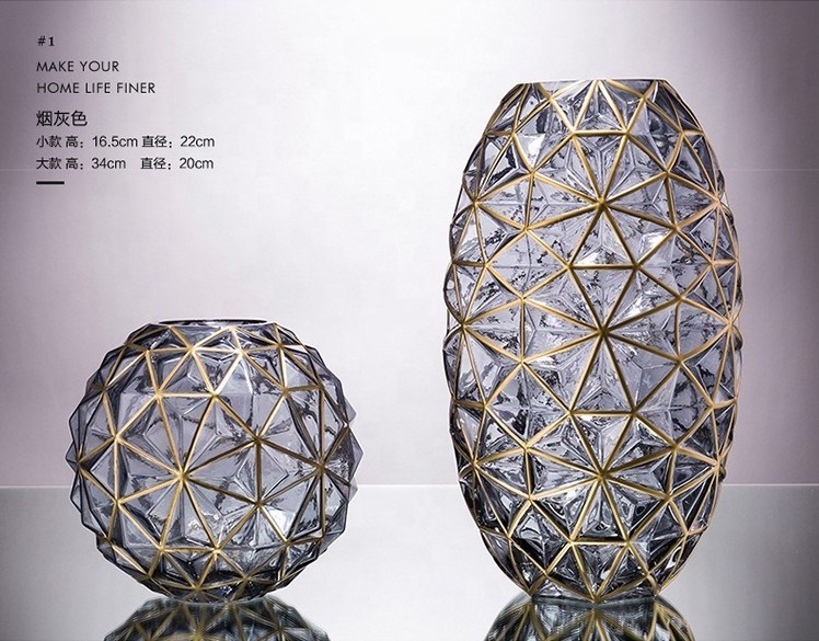 calidad Vaso de vidrio decorativo pintado a mano para bodas fábrica