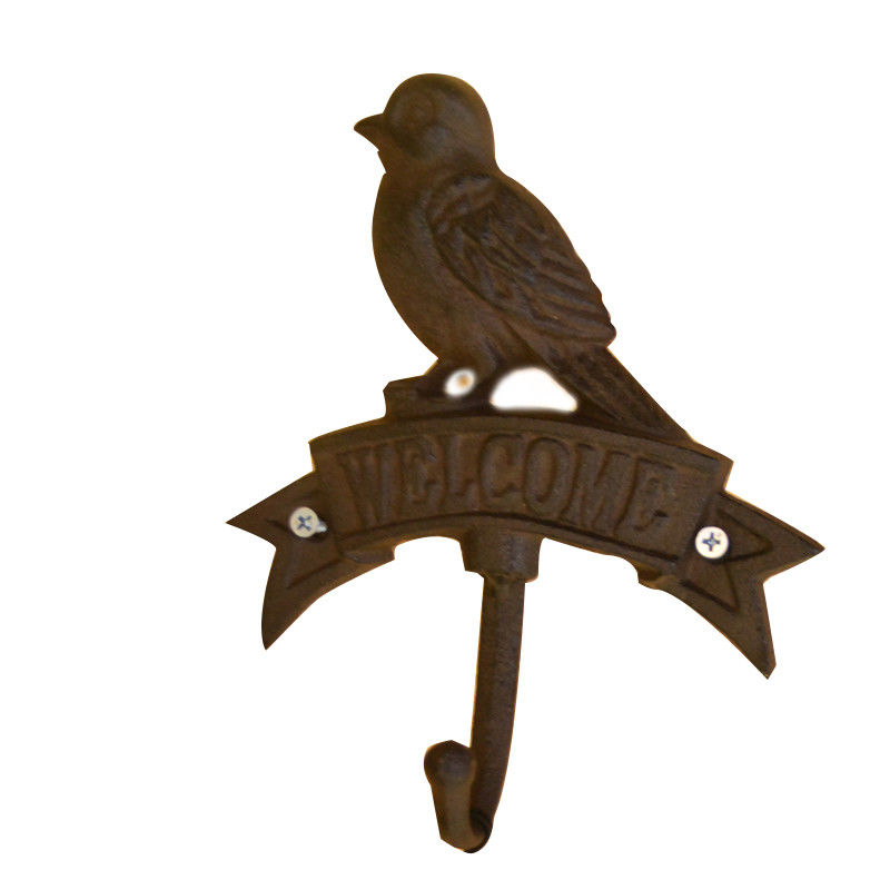 Antique Wall Mount Bird shape Black Iron Coat Hooks