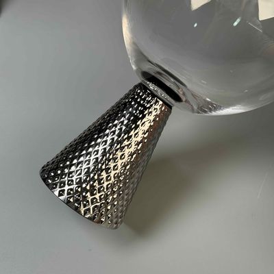 calidad Conjunto de vidrio de vino de base de diamante sin plomo perfecto para comidas elegantes y ocasiones especiales fábrica