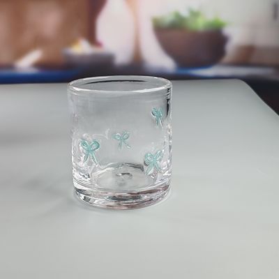 calidad 14 oz de San Valentín Decorativo DOF de vidrio Bowknot de agua tumbler de los vasos de México Icon Rock copa de vidrio para la fiesta de bodas regalo fábrica