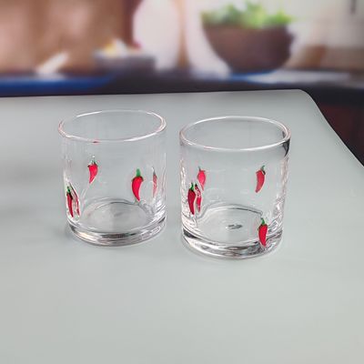 calidad 14 oz de Chilli Decorativo DOF Vidrio en forma de corazón Vidrio de agua Vidrio de tumbler México Rock Copa de vidrio para regalo de fiesta de bodas fábrica