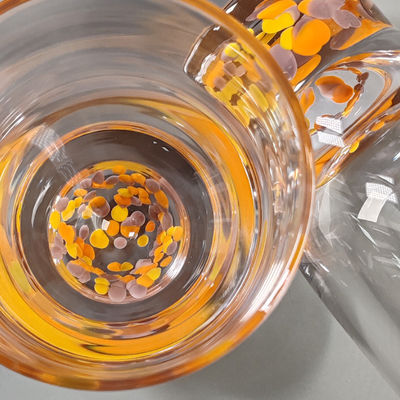 calidad Vidrio de cristal Confeti artesanal Decorativo DOF Vidrio Tumbler Vidrios de agua México Rock Copa de vidrio Fiesta de bodas Vino regalo fábrica