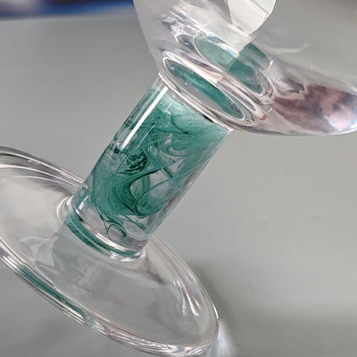 calidad Diseño de confeti mexicano Elegante Copas de agua de lujo Cocteleros de confeti soplados a mano Tazas de vidrio Romántico Vinos cortos fábrica