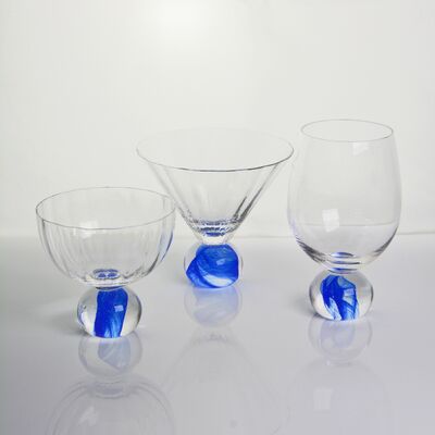 calidad Elegante conjunto de cristal de cristal de cristal de vino de nube azul ideal para restaurantes Hoteles Bares y servicios de catering que proporcionan una claridad y estilo superiores fábrica