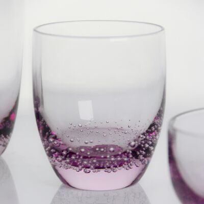 calidad Cristal de vidrio de vino soplado a mano con burbujas sutilmente atrapadas y una lavanda suave para un gradiente claro que combina belleza y durabilidad fábrica