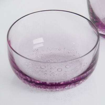 calidad Cristal de vidrio de vino soplado a mano con burbujas sutilmente atrapadas y una lavanda suave para un gradiente claro que combina belleza y durabilidad fábrica