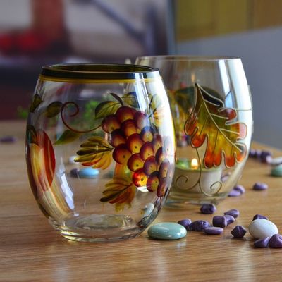 calidad En forma de huevo, de hermoso color, porta velas de vidrio, porta velas de vidrio. fábrica