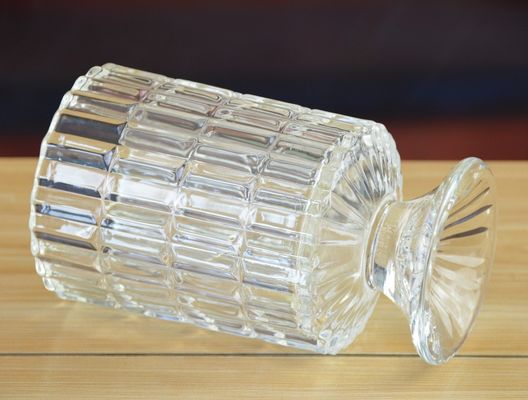 calidad Pilar de pie de trabajo pesado porta velas de vidrio, porta velas de vidrio transparente como jarrón de flores fábrica