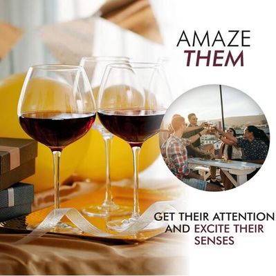 calidad Gafas de vino de cristal de 750 ml de tamaño grande, de cristal de vino tinto. fábrica