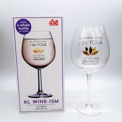 calidad Gafas de vino de cristal de 750 ml de tamaño grande, de cristal de vino tinto. fábrica