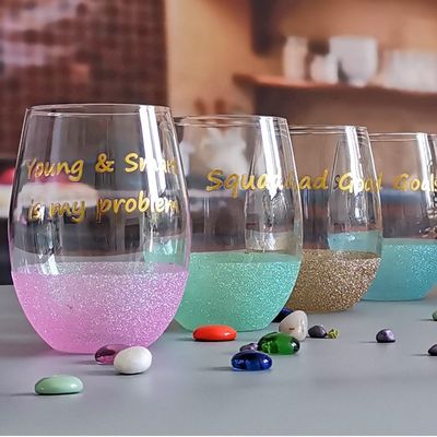 calidad LFGB 450ml Vaso de vino, Vaso de vino de cristal para la fiesta de aniversario fábrica