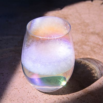 calidad Cuencos de vino sin vástago, cristal antiguo. fábrica