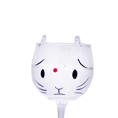 calidad En forma de gato 400 ml de globo de cristal 14 Oz copas de vino fábrica