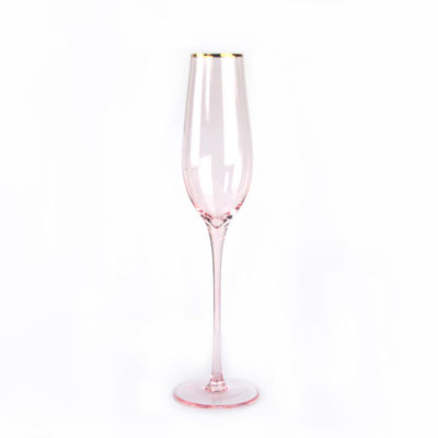 calidad Vidrio de vino de cristal rosa para la fiesta de Navidad fábrica