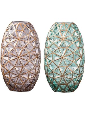 calidad Vaso de vidrio decorativo pintado a mano para bodas fábrica