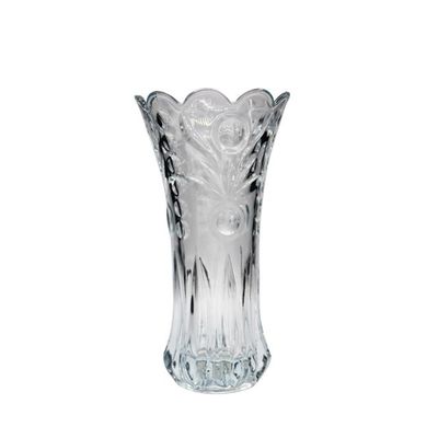 calidad Vaso de vidrio decorativo con patrón en relieve de cristal de estilo bohemia fábrica