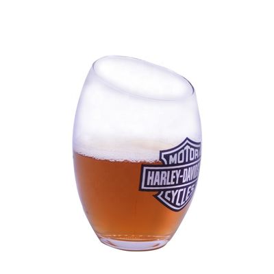 calidad Vaso de whisky hecho a mano con logotipo en color fábrica