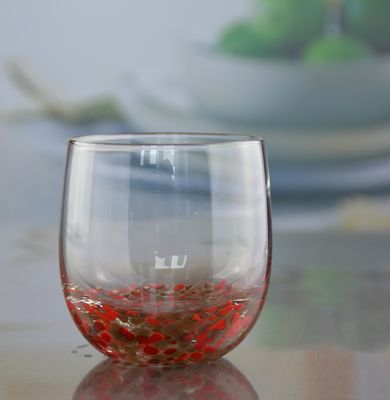 calidad Vidrio de fondo de piedra de oro SGS 300 ml Vidrio de whisky hecho a mano fábrica