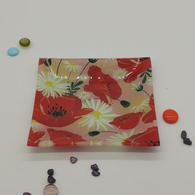 calidad Personaliza el color en placas de vidrio cuadradas de cactus fábrica