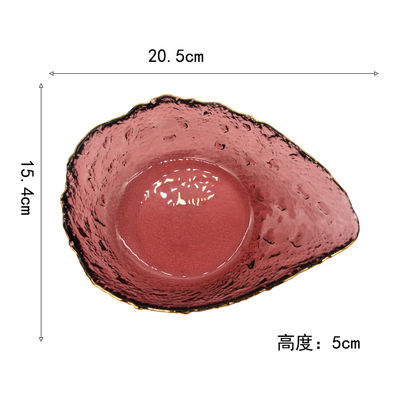 calidad Placas de vidrio creativo de colores de forma irregular fábrica