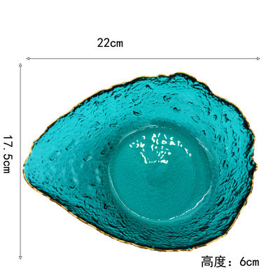 calidad Placas de vidrio creativo de colores de forma irregular fábrica