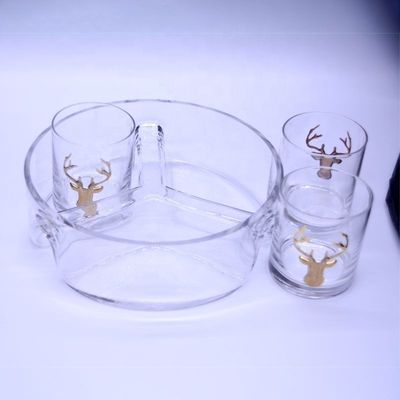 calidad Plato de frutas de vidrio hecho a mano fábrica