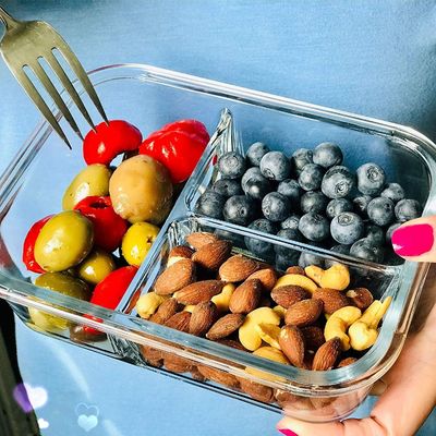calidad Cajas de comida de vidrio prensado con borosilicato con tapas de bloqueo fábrica