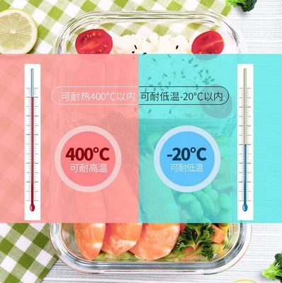 calidad Cajas de comida de vidrio prensado con borosilicato con tapas de bloqueo fábrica