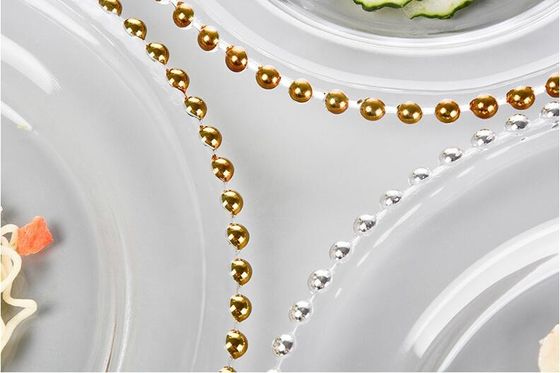 calidad Placas de carga de vidrio decoradas con oro fábrica