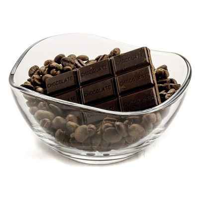 calidad Placas de cargador de vidrio transparentes de borde de onda duradero, tazón de vidrio de ensalada de frutas fábrica