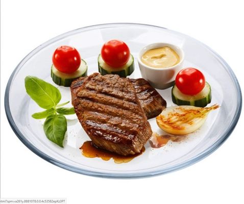 calidad Placas redondas de carga de borosilicato resistentes al calor para microondas fábrica