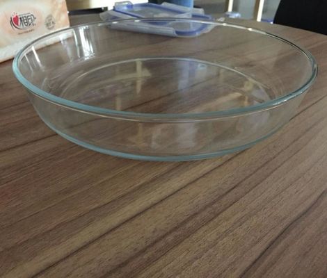 calidad Placas redondas de carga de borosilicato resistentes al calor para microondas fábrica