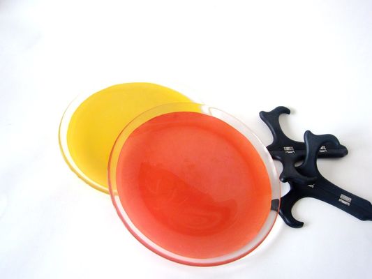 calidad 10 pulgadas de transparencia de borde tintado color de vidrio placas de carga fábrica