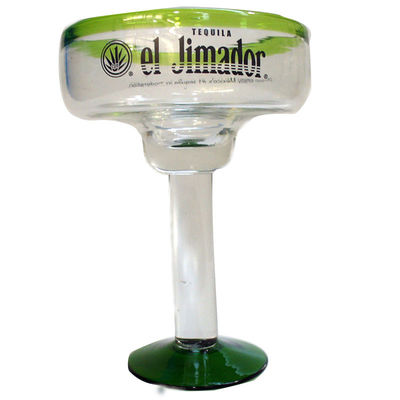 calidad Estilo mexicano color verde borde cristal único copas de cóctel fábrica