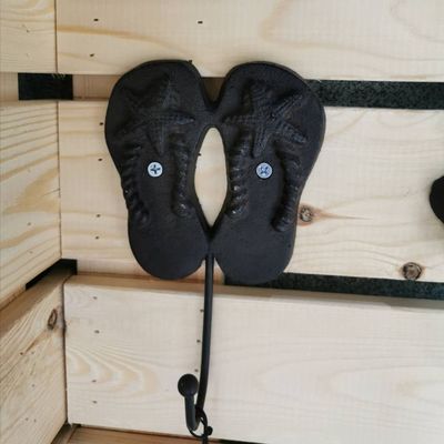 calidad Decoración del hogar Ganchos de abrigo de hierro forjado Artesanías de hierro fundido fábrica